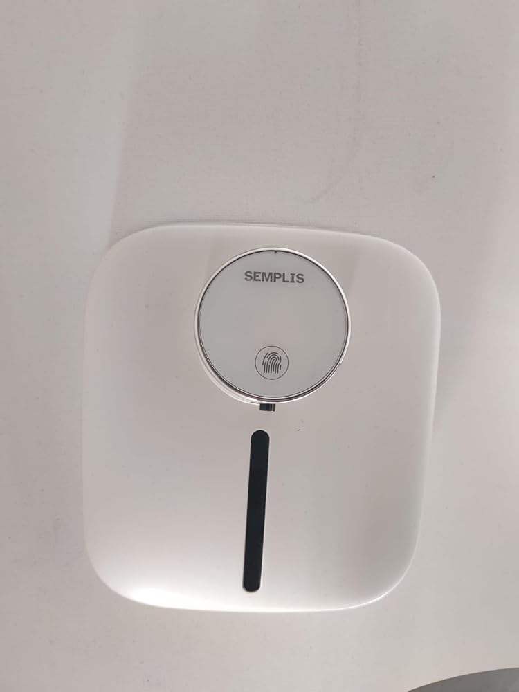 SEMPLIS Automatic Soap Dispenser Touchless – Foaming Hand Soap Dispenser, Wall Mounted, Rechargeable, 6-Level Adjustable for Bathroom &amp;amp; Kitchen, 10.82oz/320ml