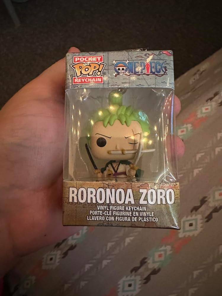Funko POP! Keychain: One Piece - Roronoa Zoro Novelty Keyring - Collectable Mini Figure - Stocking Filler - Gift Idea - Official Merchandise - Anime Fans - Backpack Decor
