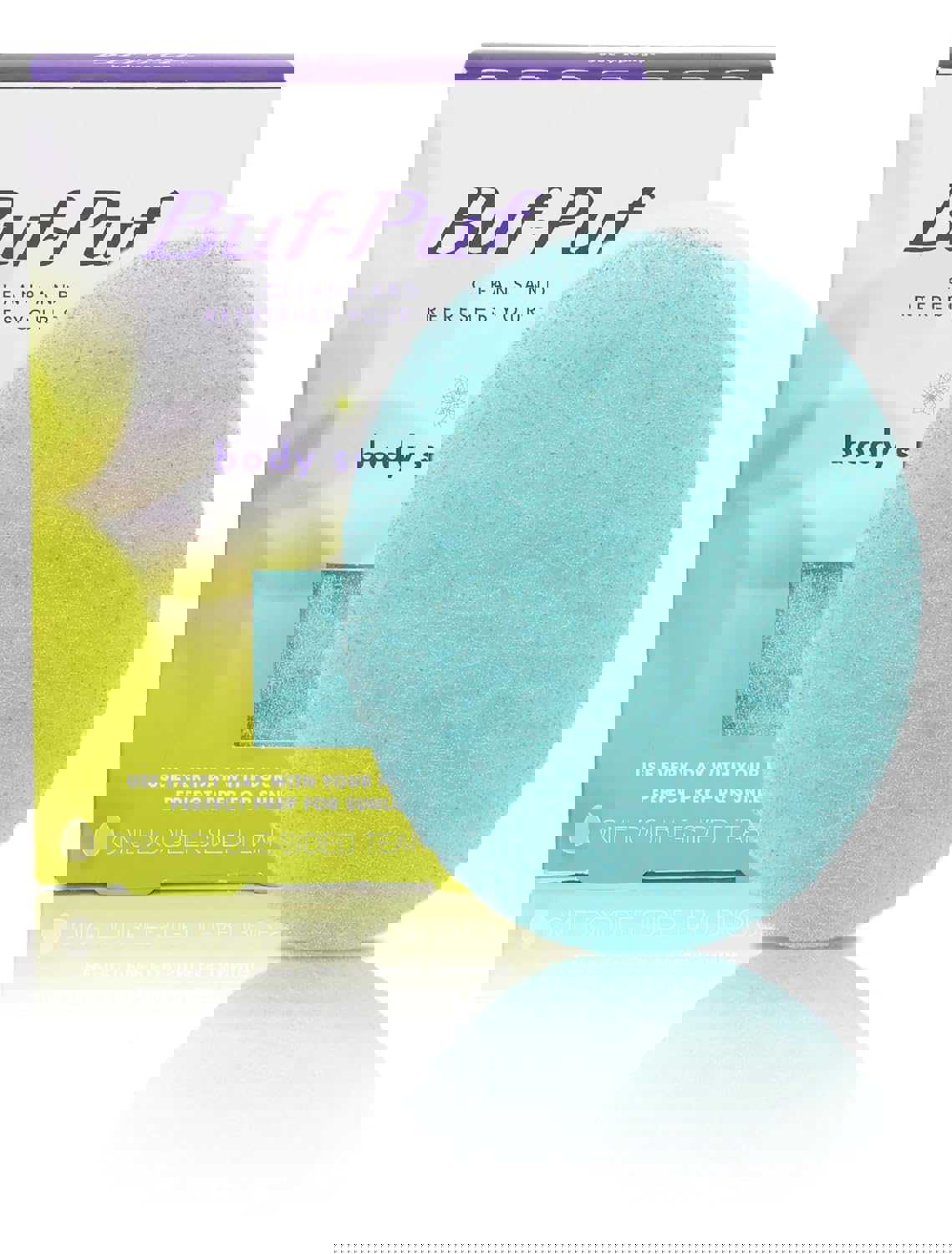 Buf-Puf Body Sponge, Bath Sponge, Dermatologist Developed, Cleanses Skin of Dirt, and Excess Oil, Reusable, Exfoliating, 1 Count