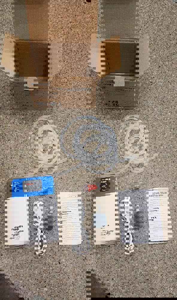 Battery Powered Aquarium Air Pump, Bait Bucket Portable Aerator, Ultra Quiet Fish Tank Bubbler, USB Rechargeable Oxygen Pump for Outdoor Fishing and Power Outages