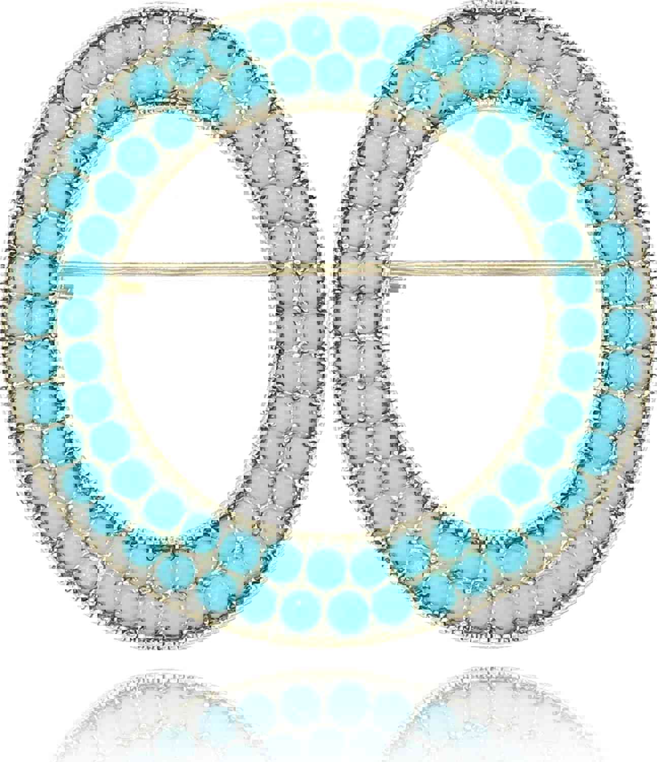 Turquoise West Cowboy Oval Tear Drop Brooch Pin for Women Retro Brooches Pins Classic Fashion Jewelry Accessories Gift