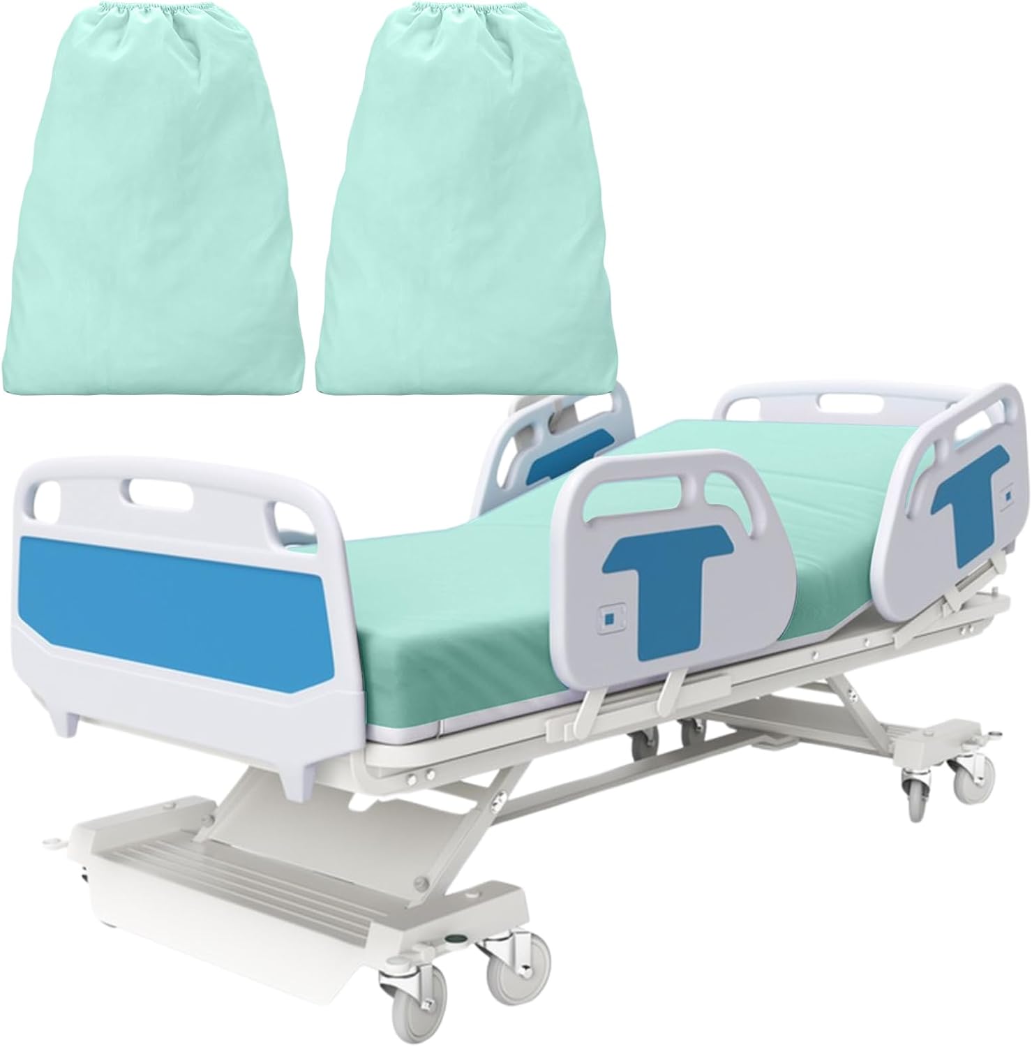 CODOHI 2 Pack Bariatric Hospital Bed Sheets 42&amp;#34;x85&amp;#34;x14&amp;#34; Deep Pocket Fitted Sheets for Oversized Medical &amp;amp; Bariatric Mattresses - Soft, Durable &amp;amp; Stretchable