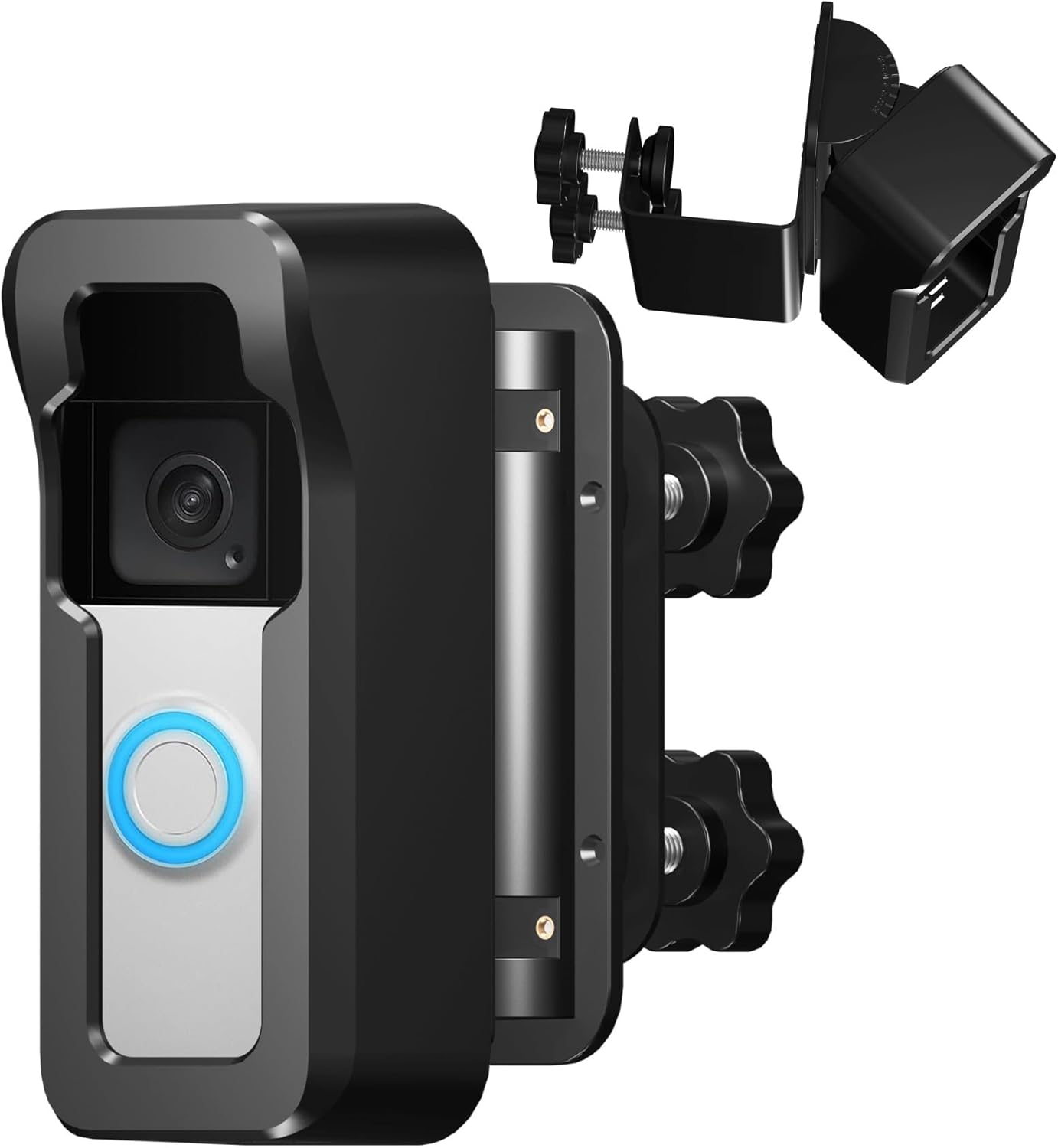 BondFree Anti-Theft Doorbell Mount No Drill Adjustable Doorbell Angle Compatible with Ring/Blink Video Doorbell for Houses, Apartments, Businesses