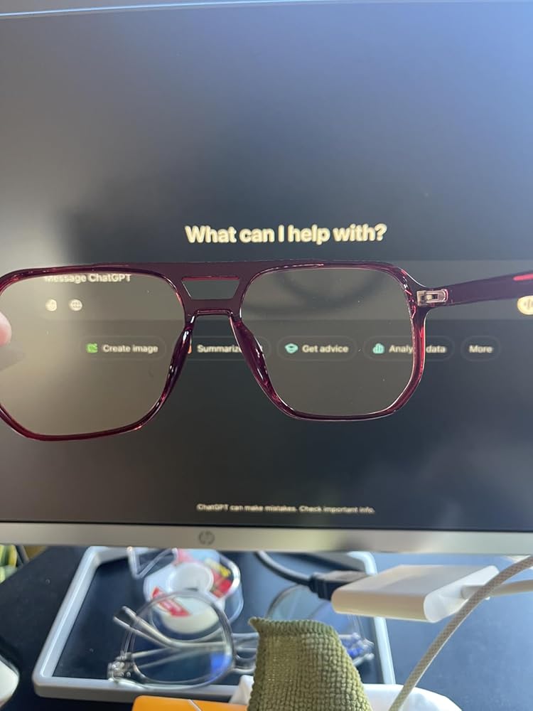 livho Blue Light Blocking Glasses, Fashion Fake Oversized Aviator Vintage Glasses, Retro Pilot Computer Glasses for Women/Men