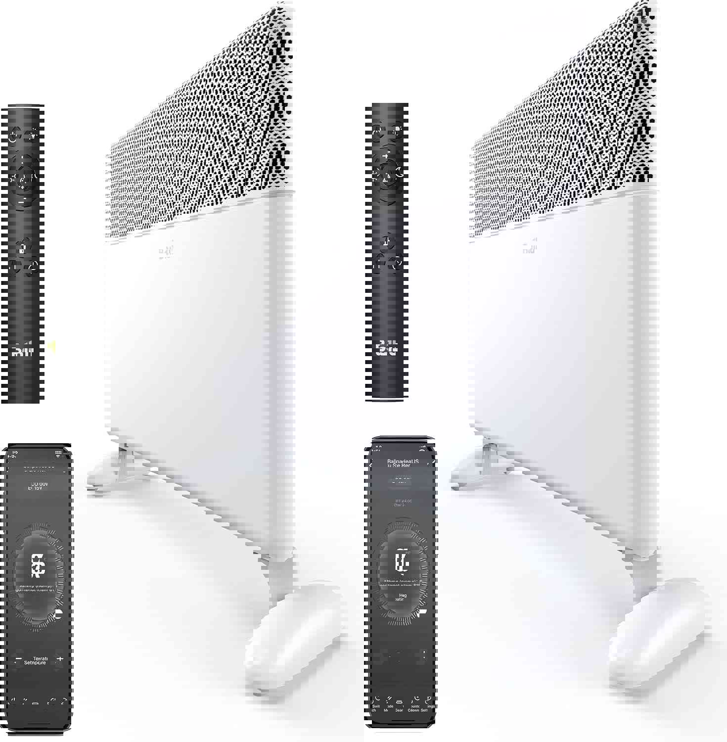 Ballu Convection Panel Space Heater,1500W Whole Room Heater for Indoor Use Large Room with Program Thermostat,Wifi App,Remote,Portable Standing Wall Mount Electric Space Heater Indoor,Work with Alexa