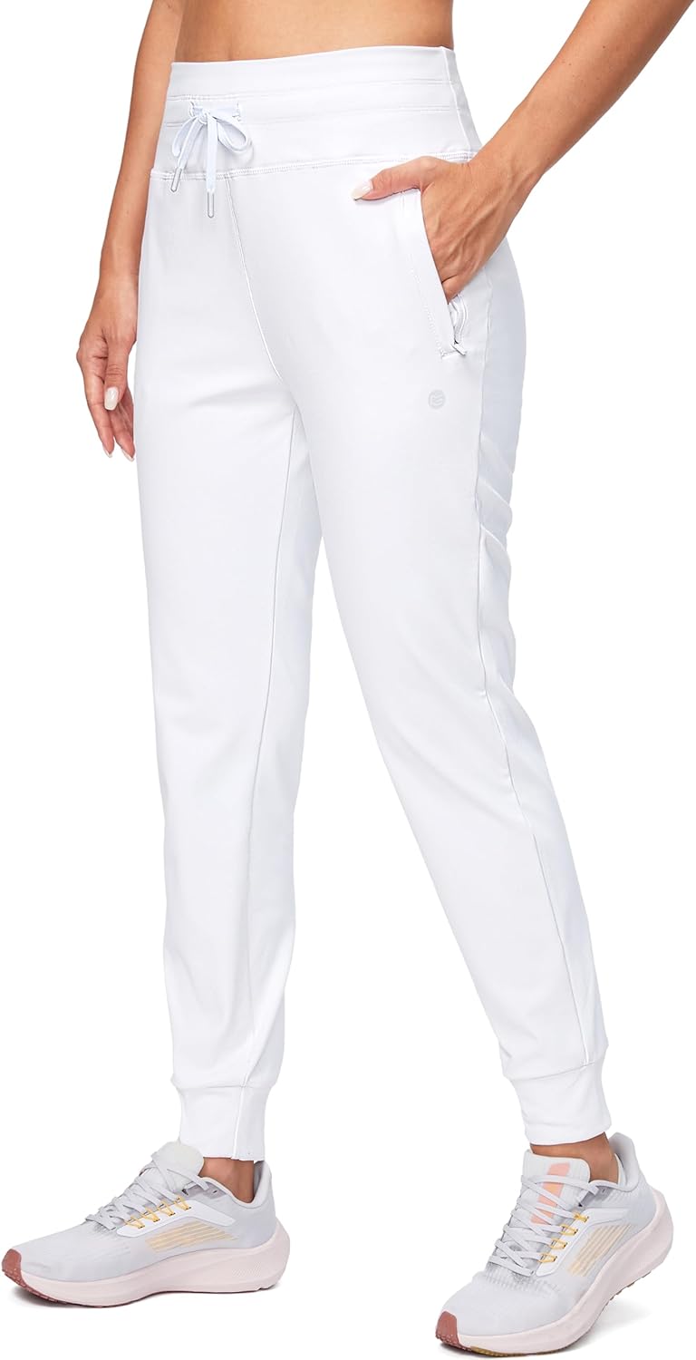 G Gradual Women's Fleece Lined Joggers High Waisted Water Resistant Thermal Winter Sweatpants Running Hiking Pockets