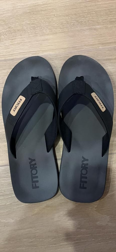 FITORY Men's Flip-Flops, Thongs Sandals Comfort Slippers for Beach