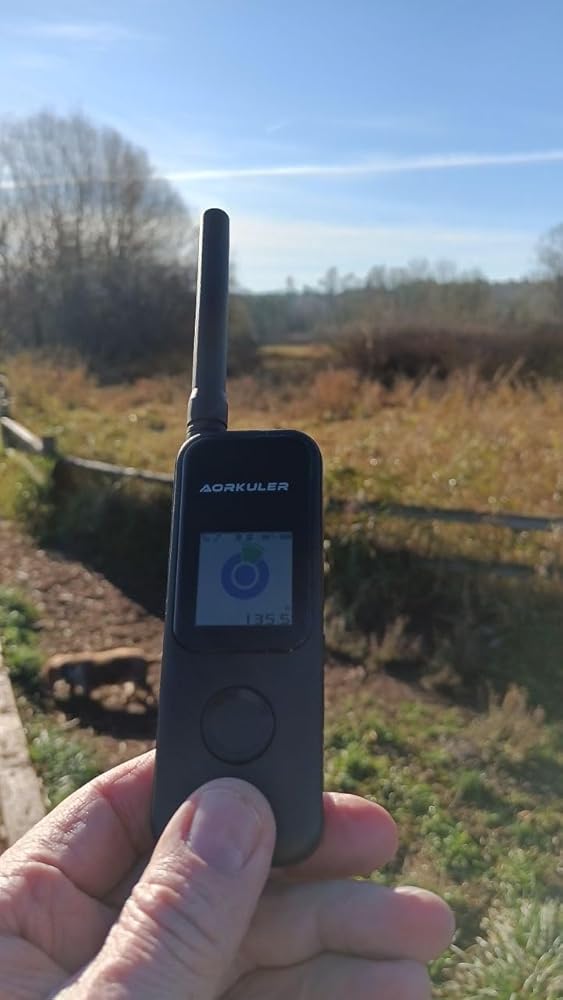 GPS Tracker for Dogs No Subscription, GPS Location Without Cell Network, Suita() ble for Open Areas with Poor Network Signals No Monthly Fee IP67 Waterproof (Tracker 2)(Yellow)