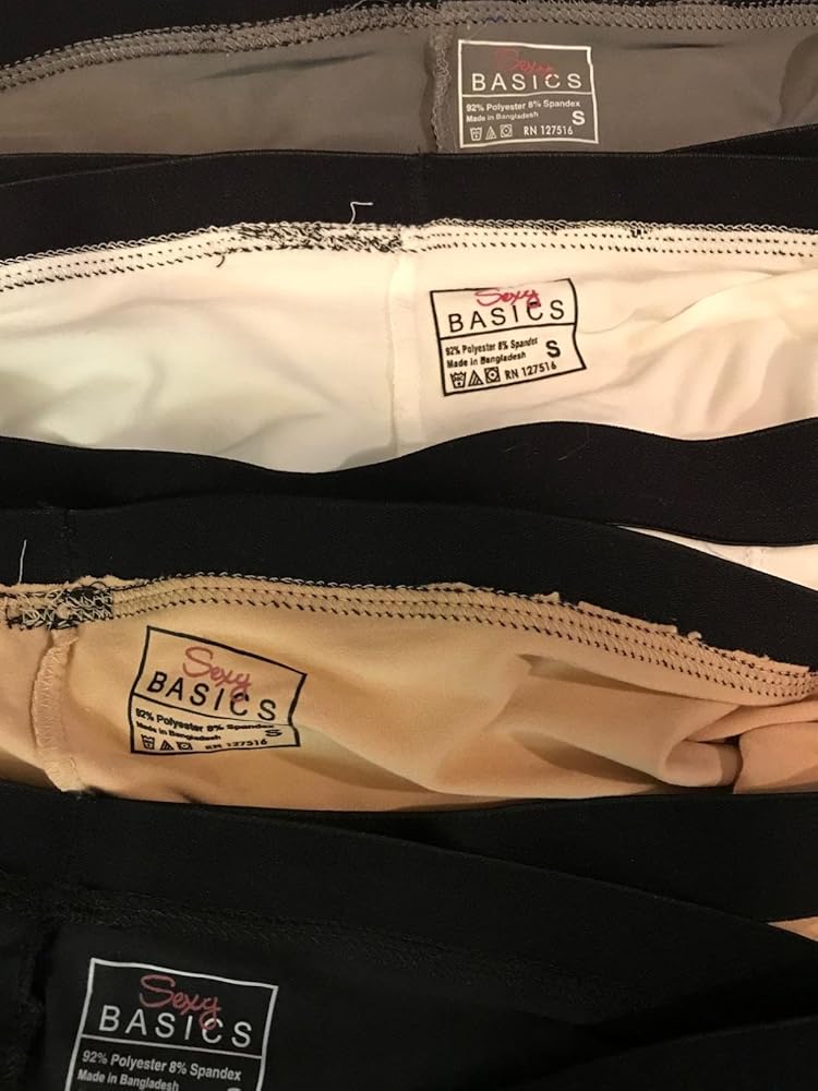 Sexy Basics Women's 6 Pack Modern Active Buttery Soft Boy Short Boxer Brief Panties