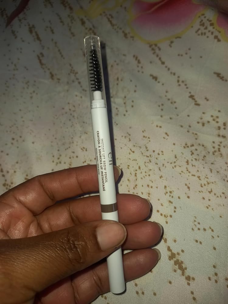 e.l.f. Instant Lift Brow Pencil, Dual-Sided, Precise, Fine Tip, Shapes, Defines, Fills Brows, Contours, Combs, Tames, Neutral Brown, 0.006 Oz
