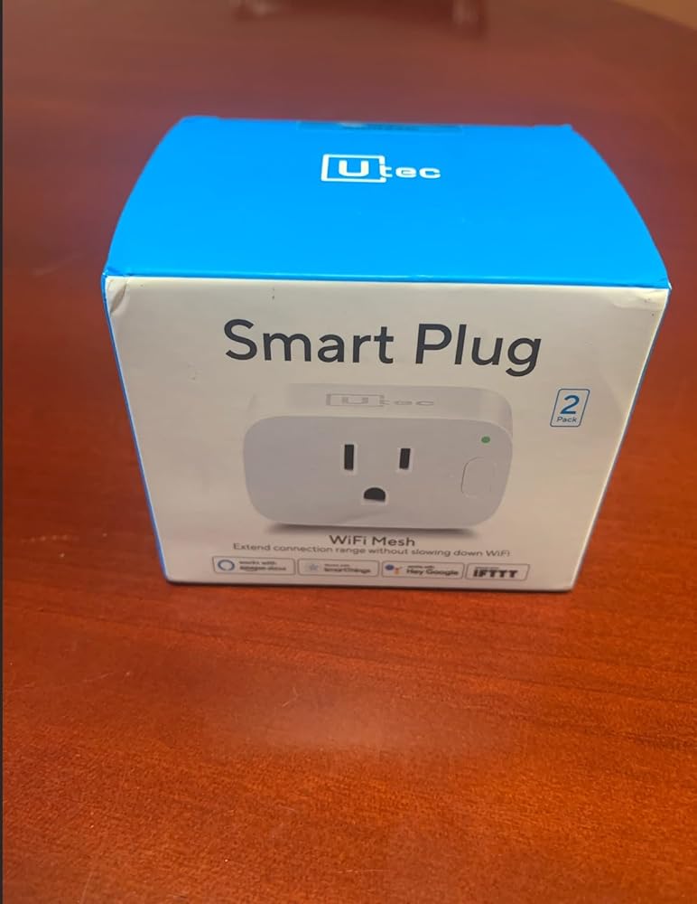 Smart Plug, Smart Home Wi-Fi Mesh Outlet, 15A Ultra Efficient Smart Plug Compatible with Alexa, Google Home &amp; IFTTT, No Hub Required, 2.4GHz Wi-Fi Only, Remote Control, ETL Certified, 1Pack