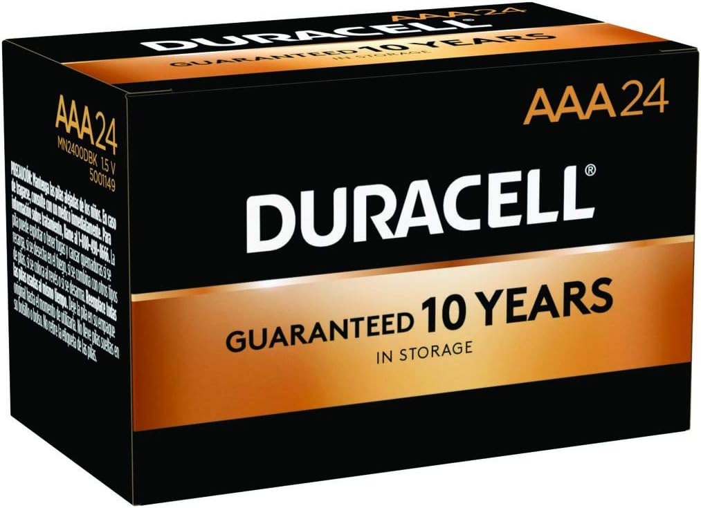 Duracell, MN2400BKD, Standard Battery, AAA, Alkaline, PK24