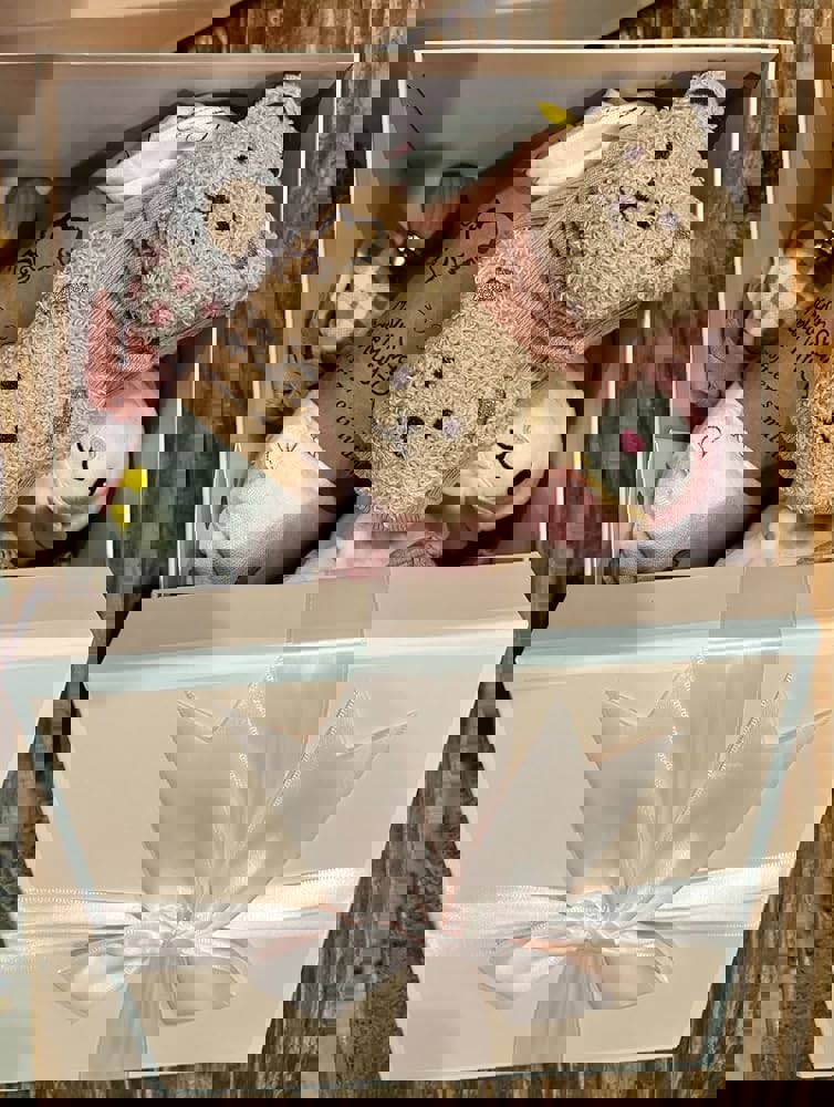 Strawberry Fairy 10PCS Baby Gift Set, Baby Gift Basket for Boys Girls, Gender Neutral Gifts, Baby Bath Sets for New Baby, Rattle Swaddle Blanket Baby Gifts for Boys Girls