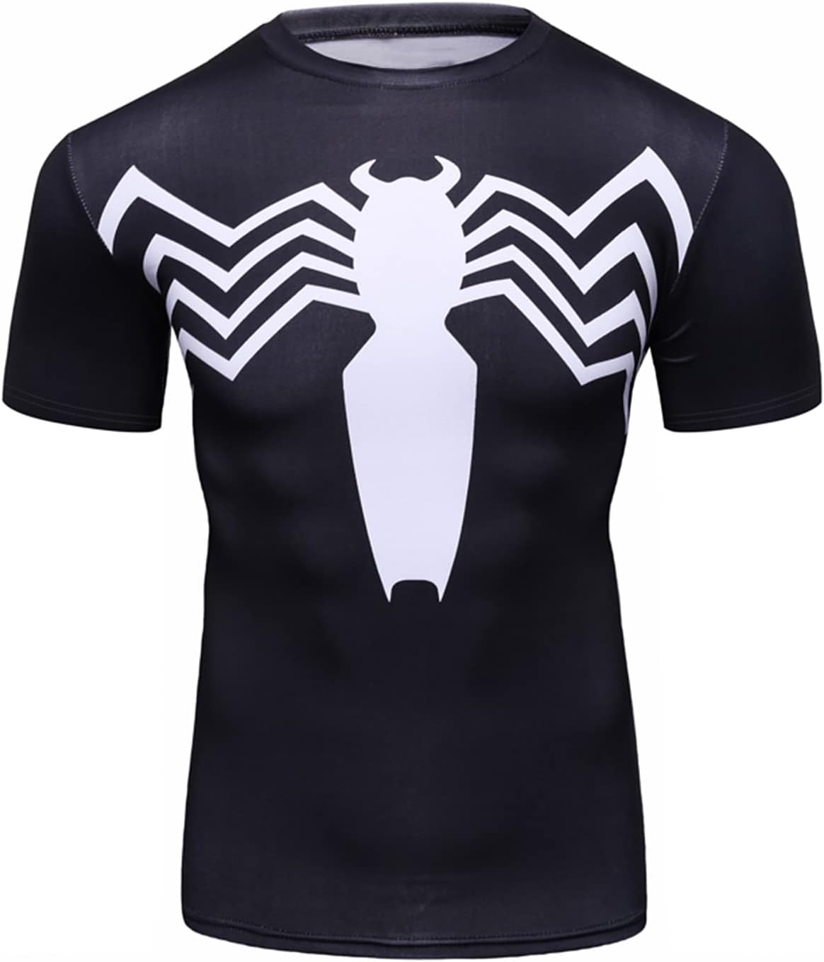Men's Compression Shirt, Short Sleeve 3D Print Fitness Sports Shirt Gym T-Shirt
