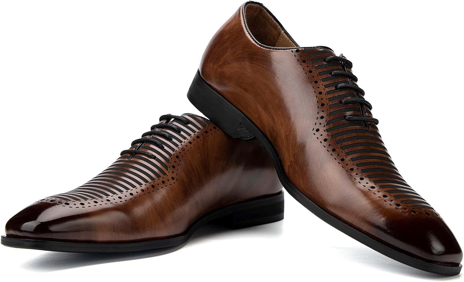 JITAI Mens Oxford Shoes Mens Casual Dress Shoes Lace Up Fashion Shoes Formal