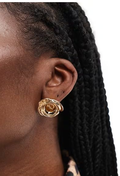 Light up your ear with Golden Rose design earrings at its lowest price yet