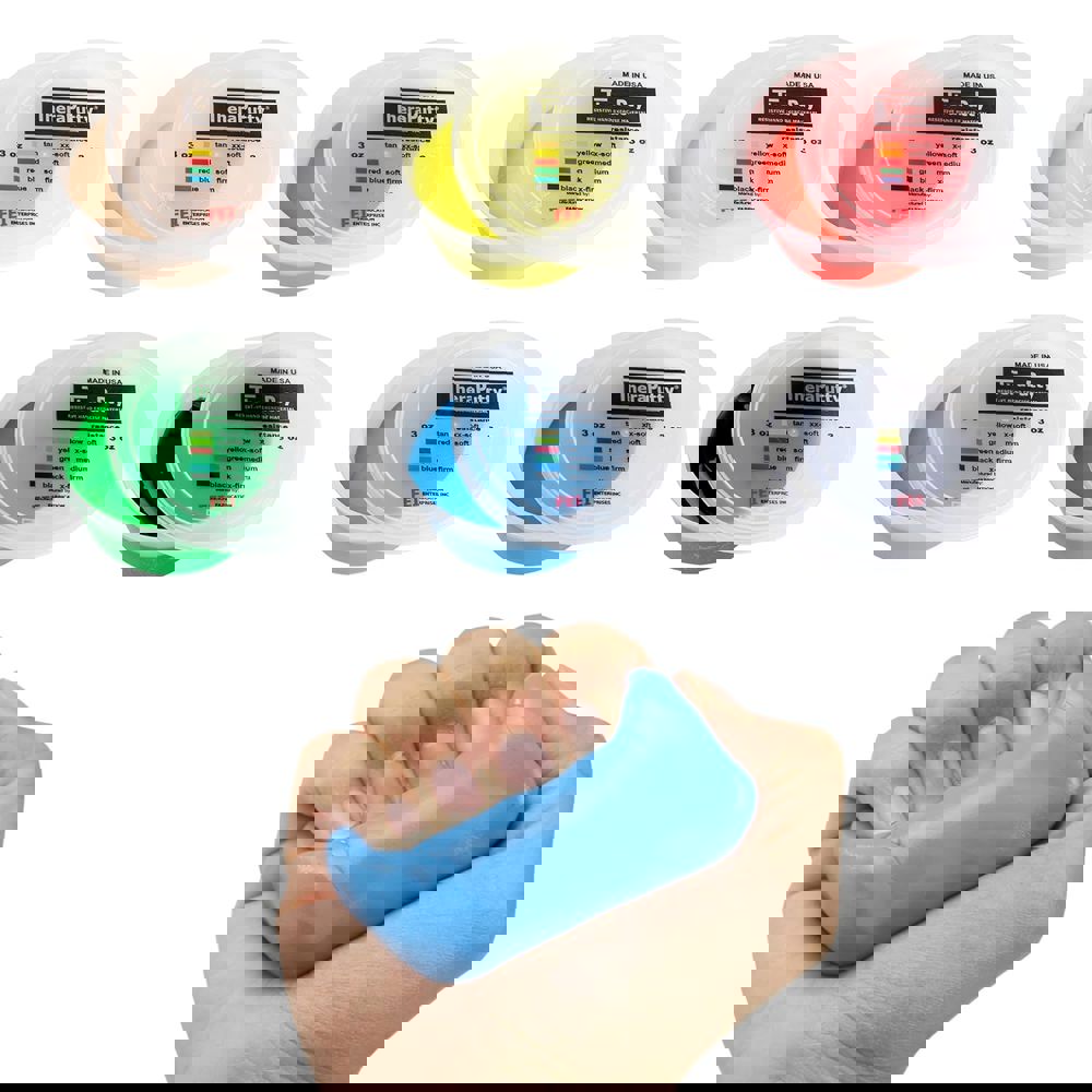 CanDo TheraPutty Plus Hand Exercise Putty Set: A Therapist-Approved Tool for Strength & Stress Relief